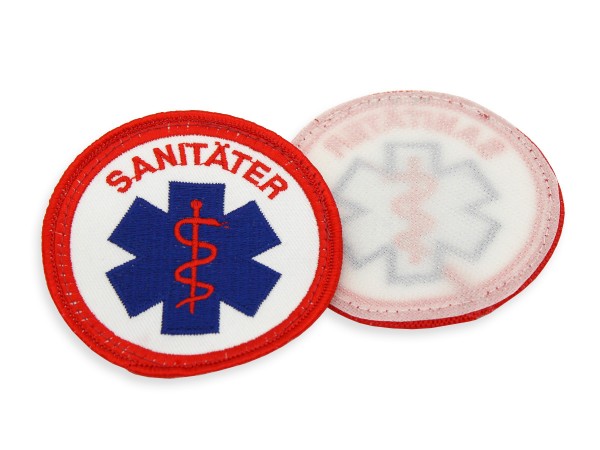 Emblem mit Klett Sanitäter 90-683K