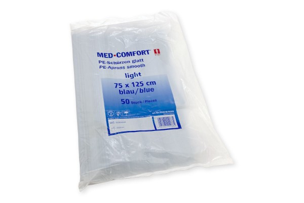 Med-Comfort PE-Einmalschürzen light in Blau